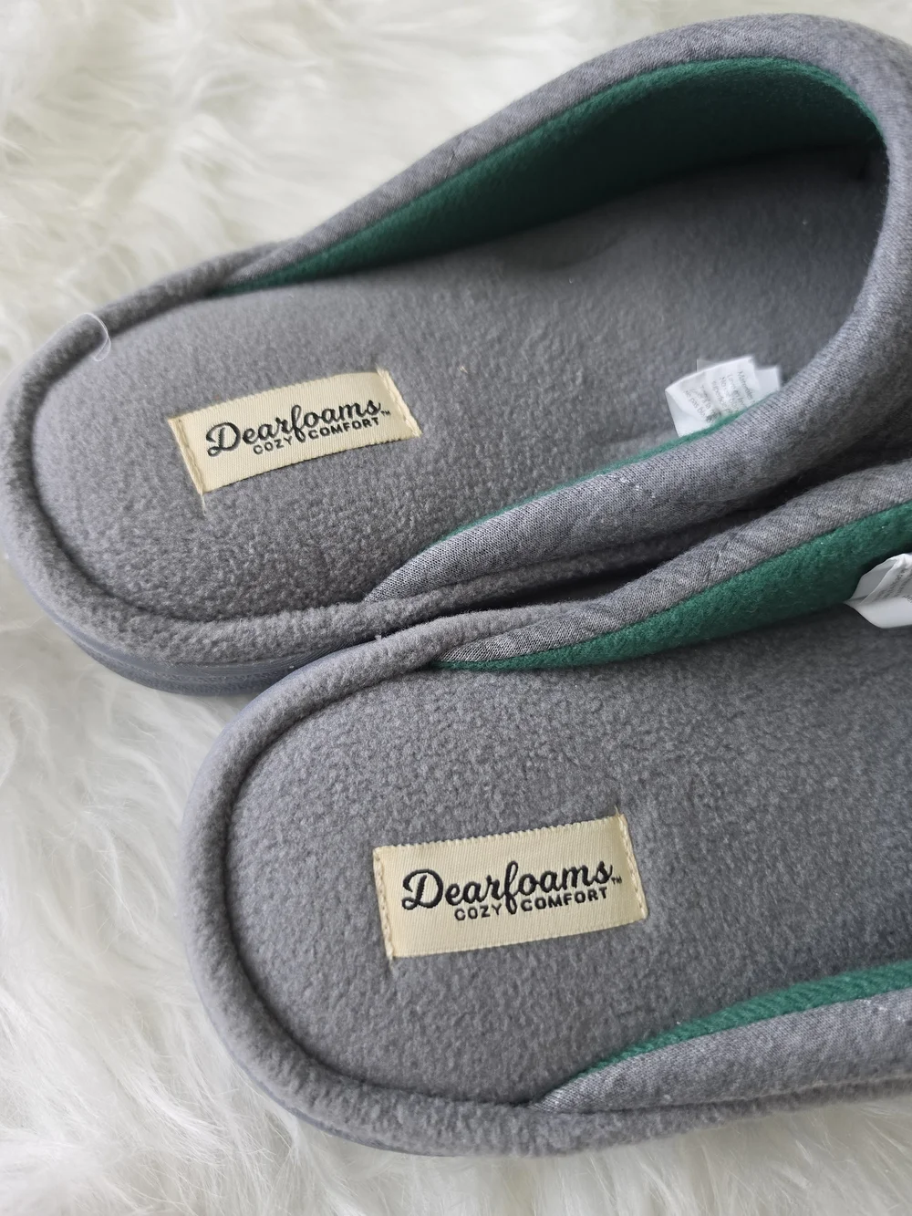 Dearfoams Cozy Comfort Men's Quilted Jersey Slide Slippers